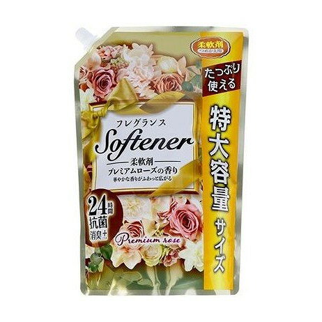 【単品4個セット】 フレグランスソフタープレミアムローズ1080ml詰替 日本合成洗剤(代引不可)