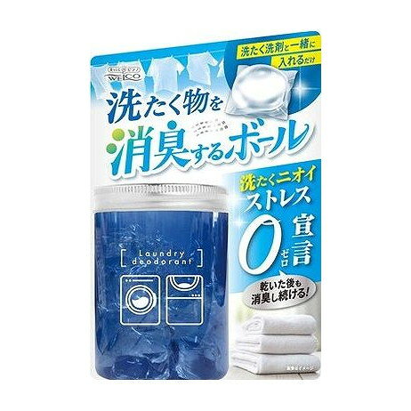 【商品詳細】洗たく洗剤と一緒に使って消臭！ニオイの元となる菌の増殖をしっかりと抑え、タオル臭・部屋干し臭などを消臭！ハッカ精油のチカラで消臭・！微香性のため柔軟剤と一緒に使用できます。計量いらずでカンタン便利！成分:ハッカ精油、剤、界面活性剤メーカー名:ウエ・ルコ生産国・加工国:日本内容量:14個【代引きについて】こちらの商品は、代引きでの出荷は受け付けておりません。【送料について】北海道、沖縄、離島は送料を頂きます。