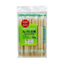 【単品5個セット】 丸い竹のお箸(楊枝付き)50膳 大和物産(代引不可)