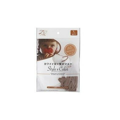 【単品5個セット】 カワイイ女のぜい沢マスクSTYLEXCOLOR リッチホワイト 原田産業(代引不可)【送料無料】