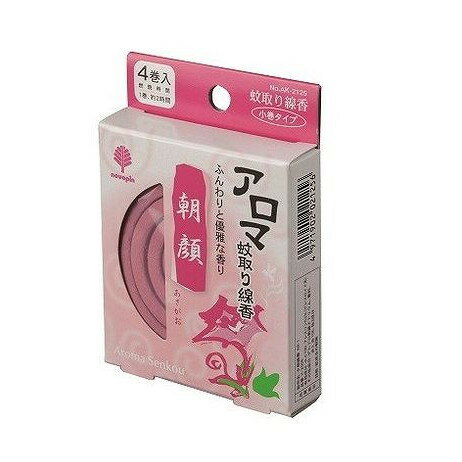 【単品10個セット】 アロマ蚊取り線香 朝顔 4巻(代引不可)