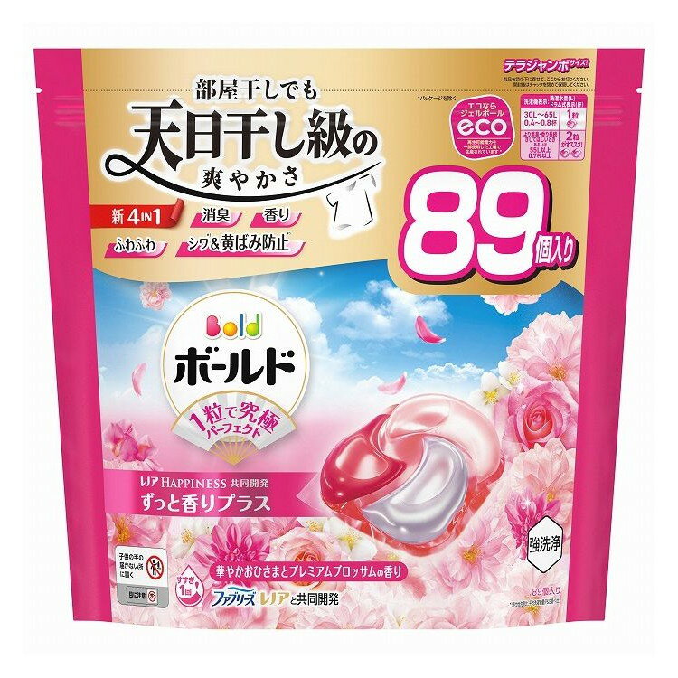 【単品2個セット】 ボールド ジェルボール4D華やかプレミアムブロッサムの香りつめかえテラジャンボサイズ 洗濯 大容量 P&Gジャパン(代引不可)【送料無料】