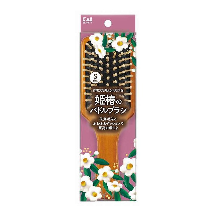 【単品4個セット】 KQ3258 姫椿のパドルブラシS 貝印(代引不可)【送料無料】