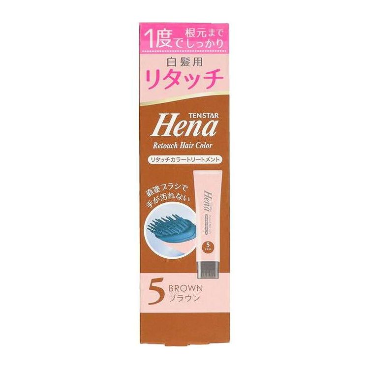 【単品2個セット】 テンスターヘナ リタッチカラートリートメント ブラウン65G 三宝(代引不可)【送料無..