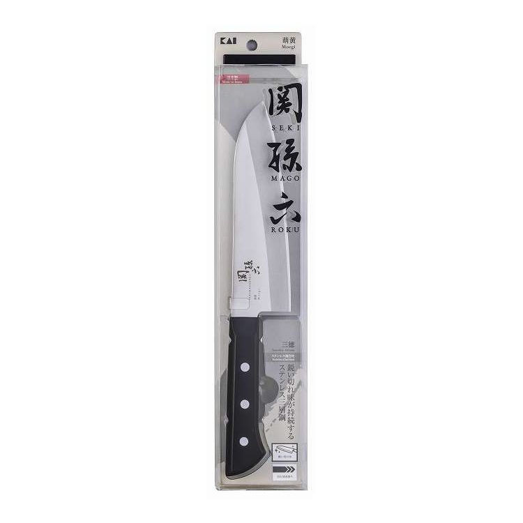 全不銹鋼 - 【単品4個セット】 関孫六 萌黄 三徳165mm 貝印(代引不可)【送料無料】