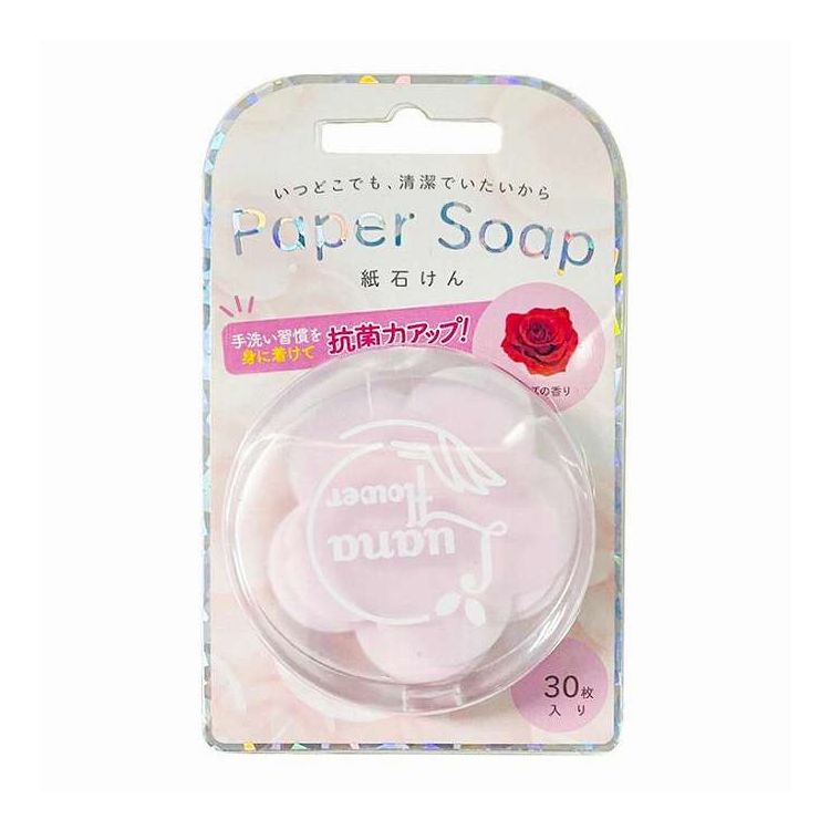 【単品12個セット】 ペーパーソープ 30枚入 ローズ 九州フラワーサービス(代引不可)【送料無料】