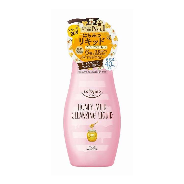 【単品7個セット】 コーセーコスメポート ソフティモ クレンジングリキッド ハニーマイルド 化粧品 230ml(代引不可)【送料無料】