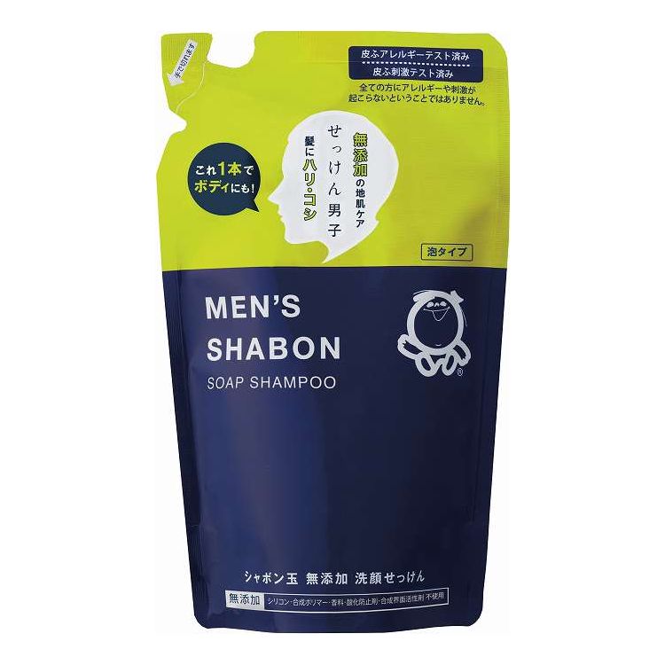 【単品19個セット】 シャボン玉販売 メンズシャボンソープシャンプーつめかえ 化粧品 420ml(代引不可)【送料無料】(4)