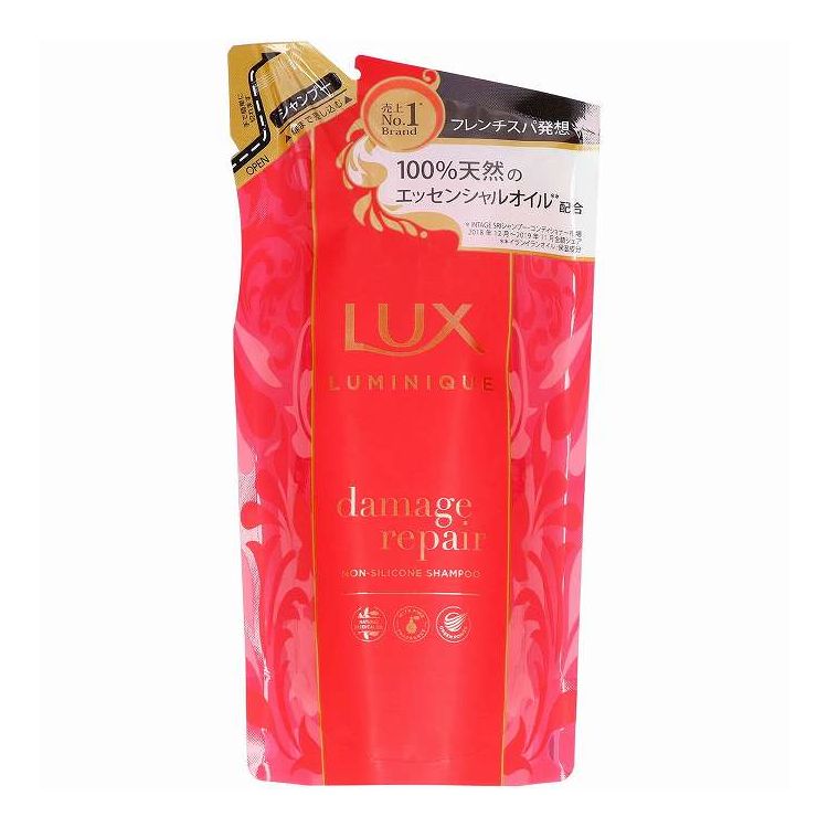 【単品19個セット】 ユニリーバ ジャパン ラックス ルミニーク ダメージリペア シャンプー 詰替え用 化粧品 350g(代引不可)【送料無料】