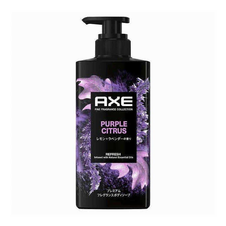Soaps, Body Soaps - 【単品6個セット】 アックス プレミアムフレグランス ボディソープ パープルシトラス ポンプ AXE ユニリーバ 440g(代引不可)【送料無料】