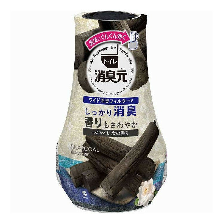 Deodorants - 【単品6個セット】 トイレの消臭元 心がなごむ炭の香り 小林製薬 400ml(代引不可)【送料無料】