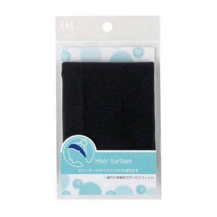 【単品1個セット】貝印 HL0165SS ヘアターバン ポニーテールタイプ 日用品 日用消耗品 雑貨品(代引不可)【メール便(ゆうパケット)】