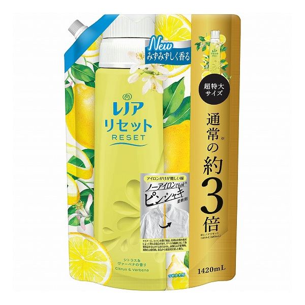 P＆G レノア リセット シトラス&ヴァーベナの香り つめかえ用 超特大サイズ (1420ml)