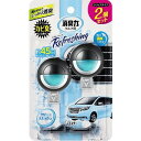 【単品10個セット】クルマの消臭力クリップタイプ2PCS6.4ML エステー(代引不可)【送料無料】