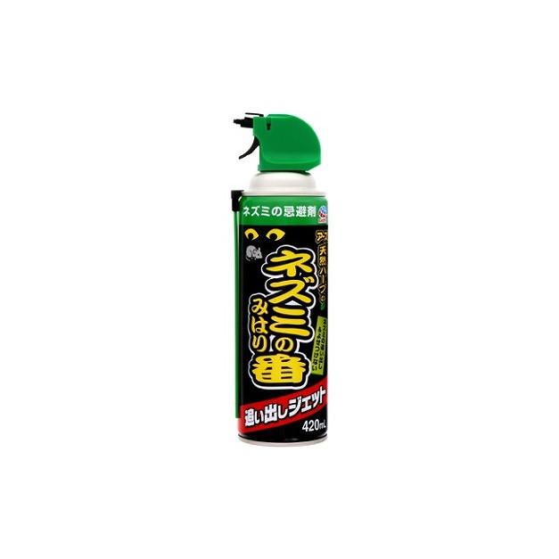 このページは4901080270719単品が2個セットの商品ページです【商品特徴】●ネズミの嫌がるニオイを配合、気になる所や見かけた時に！●ネズミの嫌いな天然ハーブとネコのニオイ配合でネズミをよせつけません。 ●効果長持ち！●パウダー配合で忌避効果が長持ちします。●天井裏や狭い隙間にも！●強力10m噴射※で、天井裏や床下などの奥までしっかり届きます。狭い隙間には、すき間ノズルで簡単に噴射できます。逆さまにしても噴射できるので便利です。※無風状態での最大薬剤到達距離【製造者】アース製薬株式会社【生産国】日本【単品内容量】420ML※メーカーの都合によりパッケージ、内容等が変更される場合がございます。当店はメーカーコード（JANコード）で管理をしている為それに伴う返品、返金等の対応は受け付けておりませんのでご了承の上お買い求めください。【代引きについて】こちらの商品は、代引きでの出荷は受け付けておりません。【送料について】北海道、沖縄、離島は別途送料を頂きます。