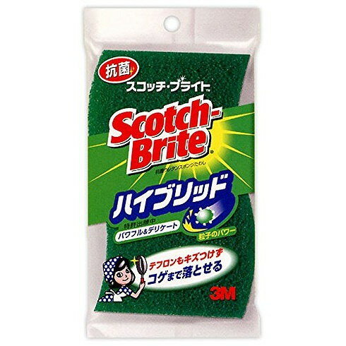【単品6個セット】スコッチブライト ハイブリッド 貼り合わせスポンジ(グリーン) HB-21KG-H スリーエムジャパン(代引不可) 【単品6個セット】スコッチブライト ハイブリッド 貼り合わせスポンジ(グリーン) HB-21KG-H スリーエムジャパン(代引不可)
