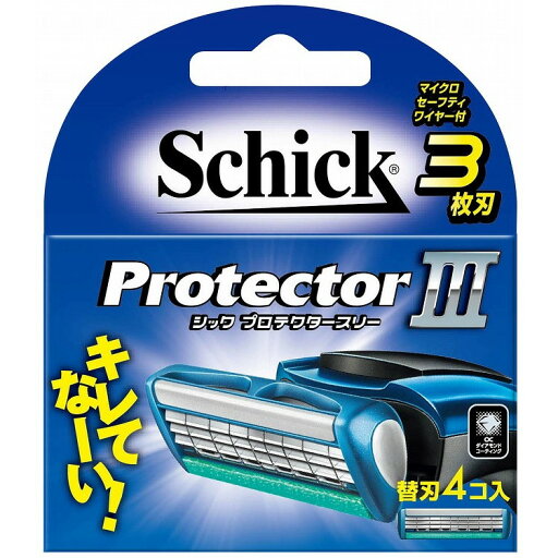 【単品10個セット】プロテクタースリー替刃 4個入 シック・ジャパン(代引不可)【送料無料】 【単品10個セット】プロテクタースリー替刃 4個入 シック・ジャパン(代引不可)【送料無料】
