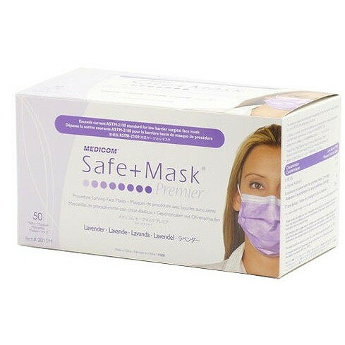 【単品15個セット】セーフマスクプレミアラベンダー50枚 ARメディコムインクアジア(代引不可)【送料無..