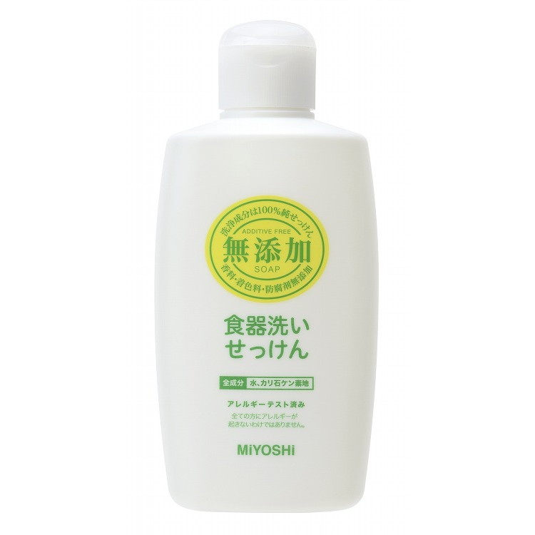 【単品18個セット】無添加食器洗いせっけん 370ml ミヨシ石鹸(代引不可)【送料無料】