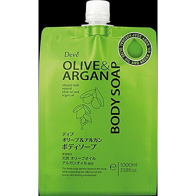 Soaps, Body Soaps - 【単品7個セット】ディブ オリーブ&アルガン ボディソープ 詰替 1000ml 熊野油脂(代引不可)【送料無料】