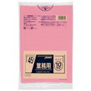 【単品7個セット】カラーポリ袋 45L10枚ピンク CCP45 (株)ジャパックス(代引不可)