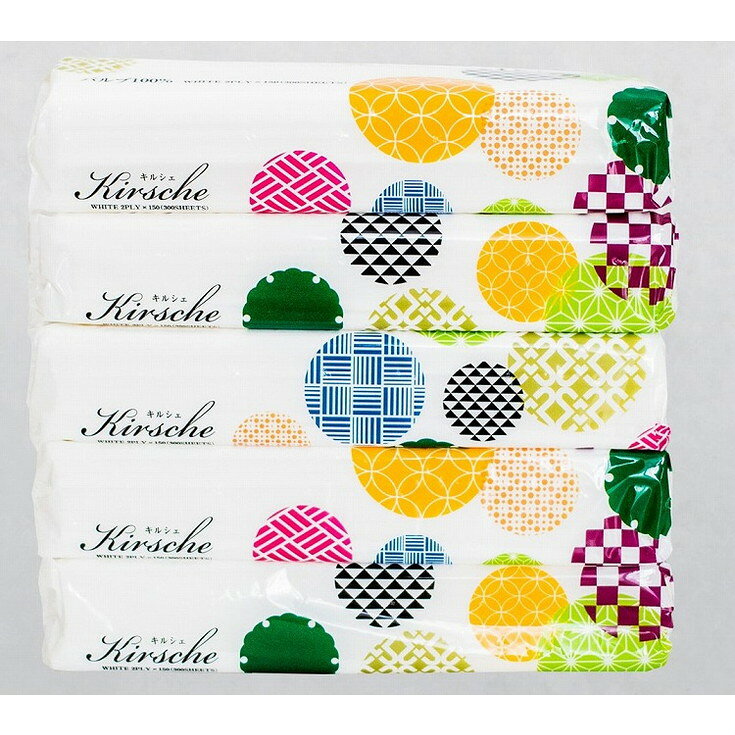 Tissue （Box） - 【単品20個セット】キルシェ150組5個パック マスコー製紙(NB)(代引不可)【送料無料】