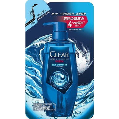 【単品14個セット】クリア ブルーエナジー 4x スカルプシャンプー つめかえ用 280g ユニリーバ・ジャパ..