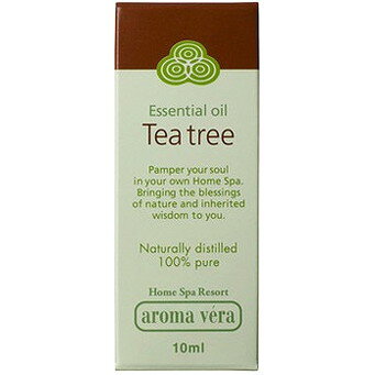 【単品6個セット】アロマベラ エッセンシャルオイル ティーツリー 10ML 日本香堂(代引不可)【送料無料】