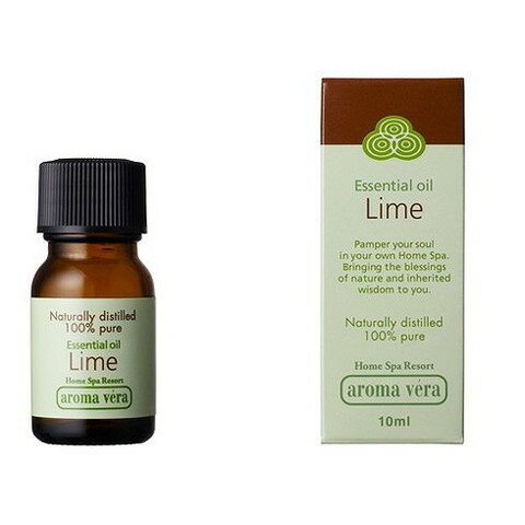 【単品2個セット】アロマベラ エッセンシャルオイル ライム 10ML 日本香堂(代引不可)【送料無料】