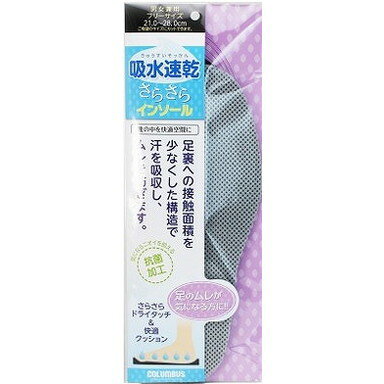 【単品2個セット】吸水速乾サラサラインソール コロンブス(代引不可)