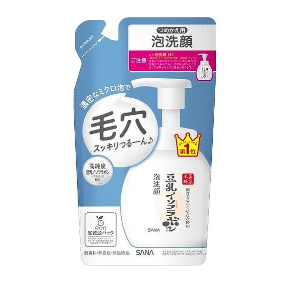 このページは4964596701764単品が16個セットの商品ページです【商品特徴】豆乳の濃密ミクロ泡洗顔のつめかえ用。ミクロな泡で毛穴の奥まですっきりつるーん♪となめらかな素肌に洗いあげます。忙しい朝も簡単ワンプッシュで泡立ていらず！【商品区分】化粧品【成分】水、グリセリン、ソルビトール、ミリスチン酸、イソステアリン酸、水酸化K、エタノール、ラウリン酸、豆乳イソフラボン、豆乳発酵液、デシルグルコシド、セラミドNG、BG、カルボマー、シクロデキストリン、ダイズタンパク、ダイズ種子エキス、フィトステロールズ、ラウロイルメチルアラニンNa、水添レシチン、フェノキシエタノール【製造者】常盤薬品工業（株）【生産国】日本【単品内容量】180ML※メーカーの都合によりパッケージ、内容等が変更される場合がございます。当店はメーカーコード（JANコード）で管理をしている為それに伴う返品、返金等の対応は受け付けておりませんのでご了承の上お買い求めください。【代引きについて】こちらの商品は、代引きでの出荷は受け付けておりません。【送料について】北海道、沖縄、離島は別途送料を頂きます。