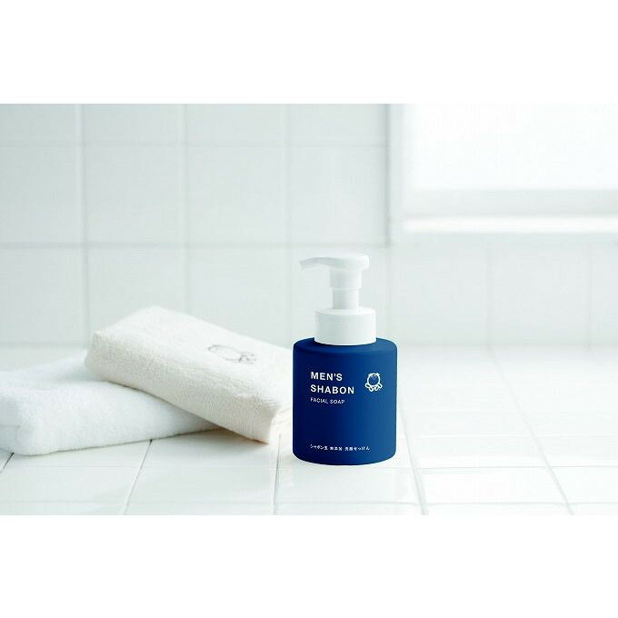 【単品12個セット】 メンズシャボンフェイシャルソープ300ML シャボン玉販売株式会社(代引不可)【送料無料】