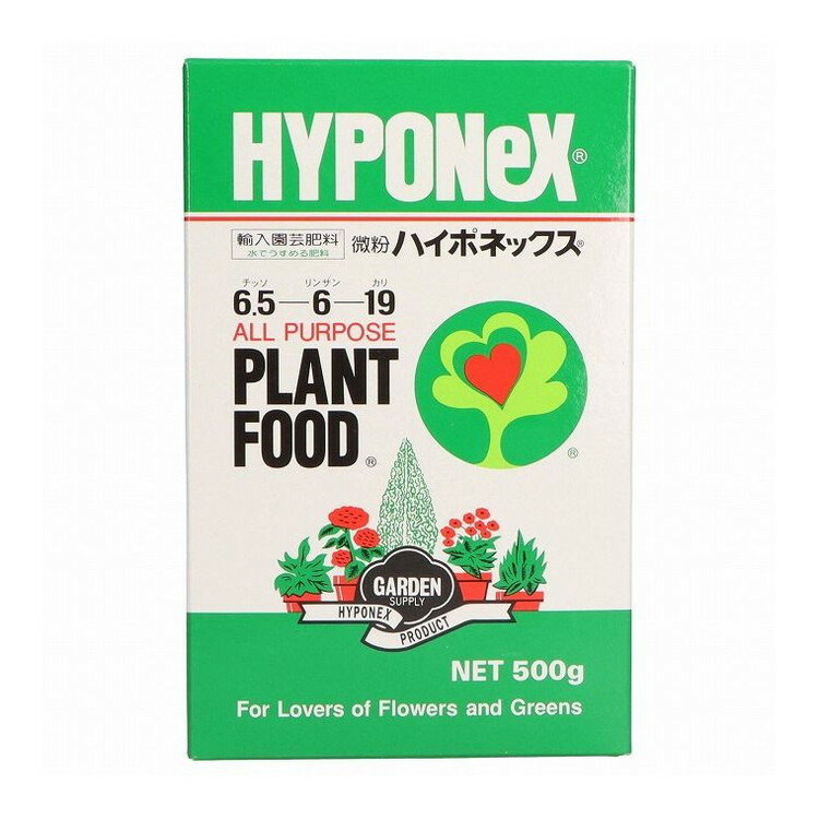 【単品18個セット】 微粉ハイポネックス500G ハイポネックスジャパン(代引不可)【送料無料】