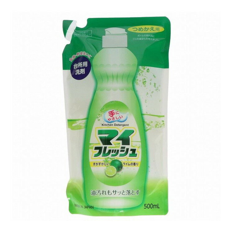 【単品7個セット】 マイフレッシュE詰め替え500ML ロケット石鹸株式会社(代引不可)
