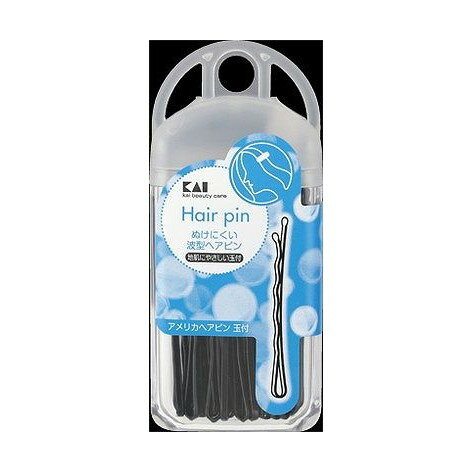 【単品13個セット】 HL0102アメリカヘアピンタマ付き 貝印株式会社(美粧)(代引不可)【送料無料】