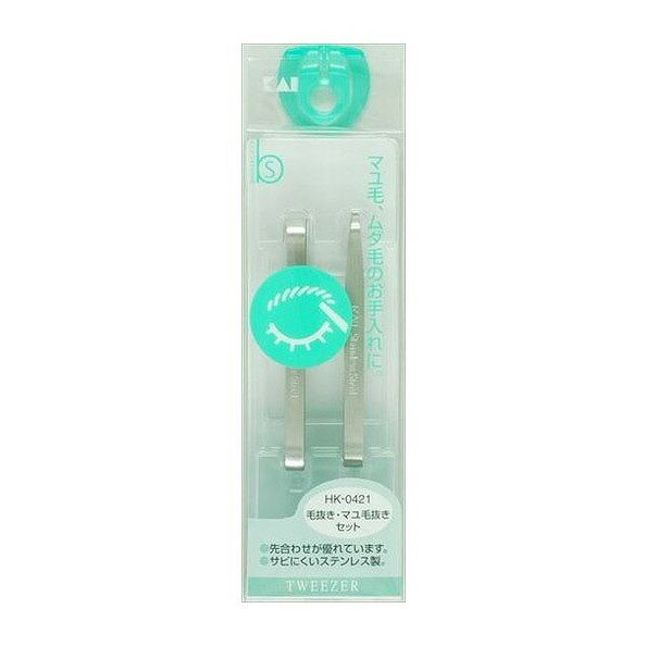 【単品6個セット】 HK0421毛抜きマユ毛抜きセット 貝印株式会社(美粧)(代引不可)【送料無料】