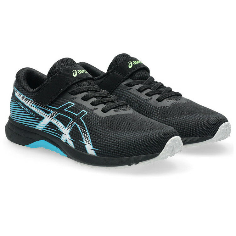 LAZERBEAM RK-MG BLK/L.B 23.0cm レーザービーム アシックス ランニングシューズ 陸上競技 短距離 運動靴 学校 部活 小学生 中学生 子ども用 ジュニアアスリート アシックスキッズ 1154A223【送料無料】