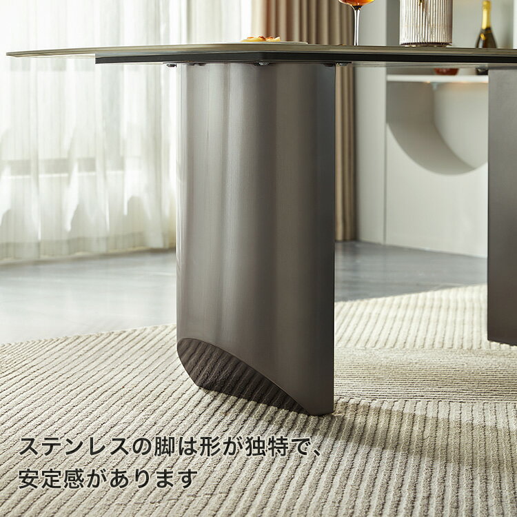 ダイニングテーブル&チェア ネイビー 5点セット 160cm ダイニングセット ダイニング テーブル イス 椅子 チェア バイカラー おしゃれ スタイリッシュ ダイニングセット(代引不可)【送料無料】 [2]