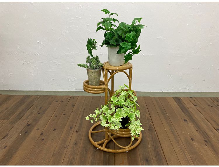 光製作所 ラタン プランター 植物 植木鉢 天然木 木製 籐 おしゃれ アンティーク ...