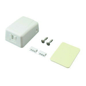 JEFCOM 電話用マウントボックス LTBOX-1K ネットワーク機材 通信線用工具・部材 モジュラープラグ 4P・6P ジェフコム