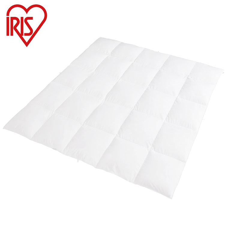 アイリスオーヤマ 羽毛ふとん ダブル 羽毛布団 立体キルト 充填量1.3kg 掛け布団 ホワイトダック ダウン 掛け布団 羽毛 シングル 抗菌防臭 KKF-WD901-DL IRIS OYAMA(代引不可)【送料無料】