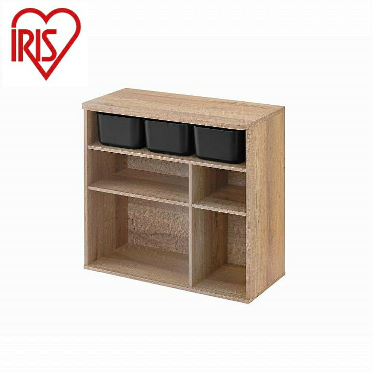 アイリスオーヤマ ラウンドシェルフ スタンダードタイプ RUS-74S エイジングオーク IRIS OHYAMA(代引不可)【送料無料】