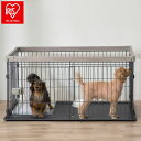 アイリスオーヤマ ウッディシステムサークル SWS-1200 アッシュグレー ペットサークル 小型犬 中型犬 木目 サークル 仕切り IRIS OHYAMA(代...