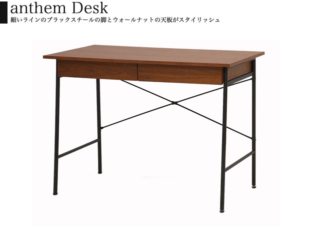 デスク アンティーク ライティングデスク anthem アンセム Desk デスク ANT-2459br (代引き不可)【送料無料】 [2]