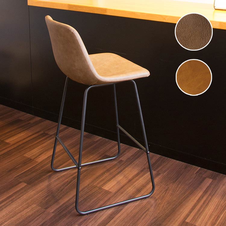 【商品説明】丸みがかった座面が体にフィットし心地良いバースツール。合皮とスチールをミックスしており、どんなインテリアにもなじみます。フットレストがついており、楽な姿勢で座ることができます。【サイズ】商品サイズ 幅490 奥行525 高さ10...