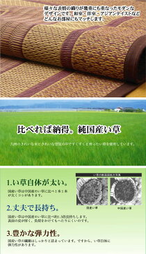 純国産 い草花ござカーペット 『ランクス総色』 ワイン 江戸間8畳（約348×352cm）【送料無料】【代引き不可】