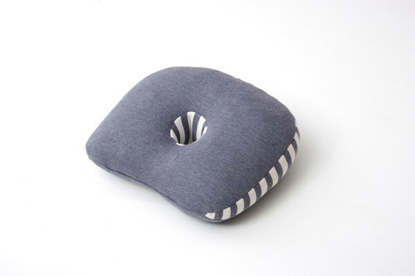 クッション 低反発 快適フィット マイクロファイバー 無地 エルマー ネイビー 約40×37cm(代引不可)【送..