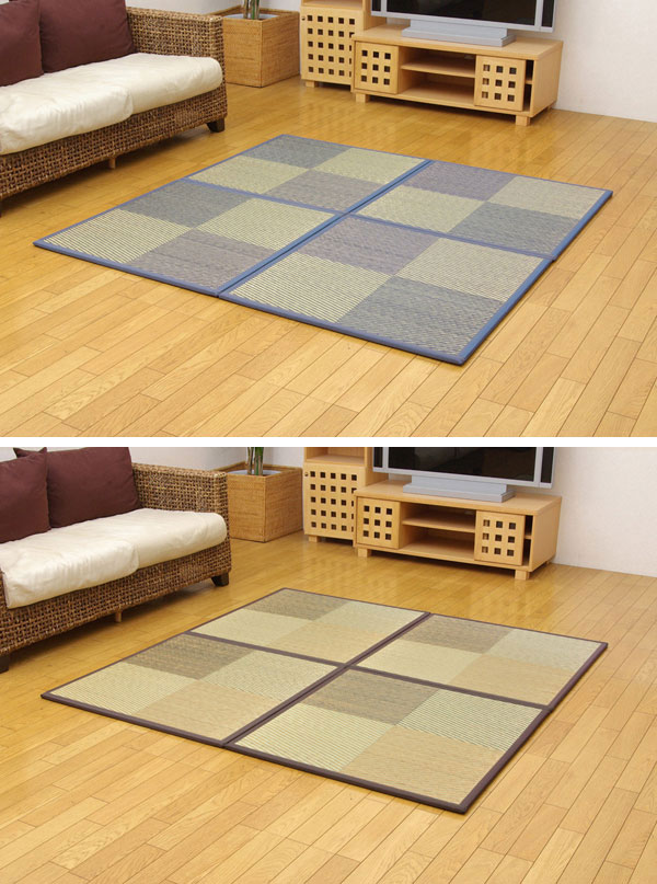 置き畳 ユニット畳 ニール 82×82×1.7cm(9枚1セット) 軽量タイプ 敷き物 ユニット畳 軽量タイプ 82×82cm シンプル(代引不可)【送料無料】 [3]