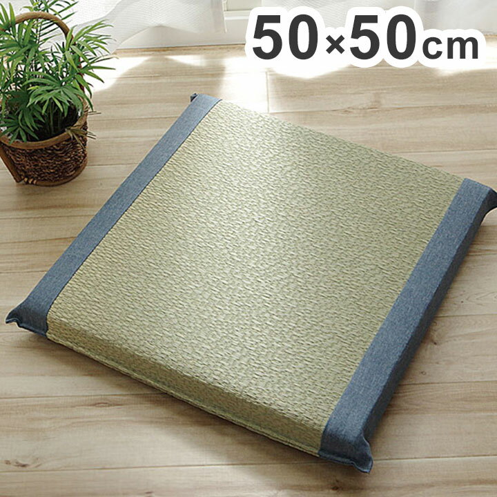 い草 座布団 クッション 6層 へたりにくい さらさら 消臭 シンプル 約50×50cm インテリア おしゃれ かわいい 北欧 オールシーズン コンパクト リビング ダイニング(代引不可)【送料無料】