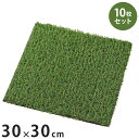 【10枚セット】 人工芝マット 30×30cm マット 好きな形にカット 芝生マット ベランダ 庭 テラス 玄関 芝生 園芸 ガーデンファニチャー ガーデン(代...